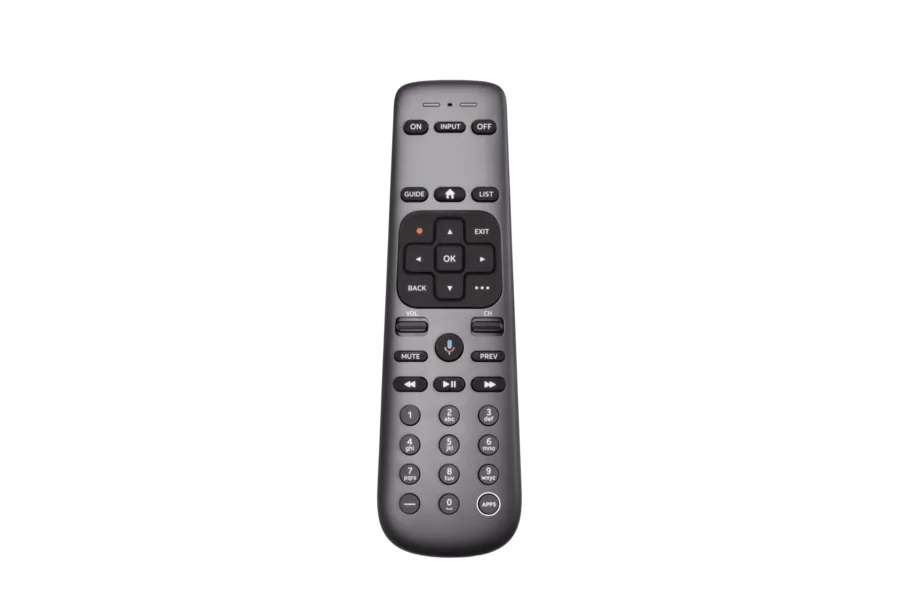 DIRECTV Gemini remote (1) Black DIRECTV Gemini device remote on transparent background