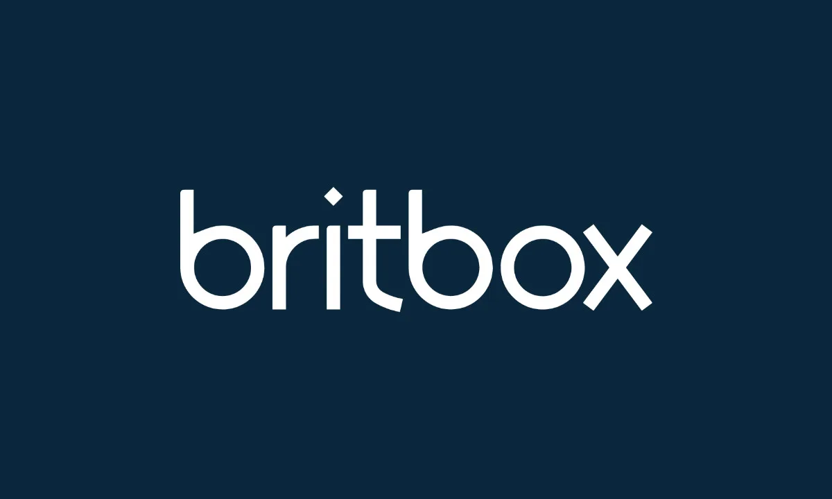 The BritBox logo on a dark blue background.