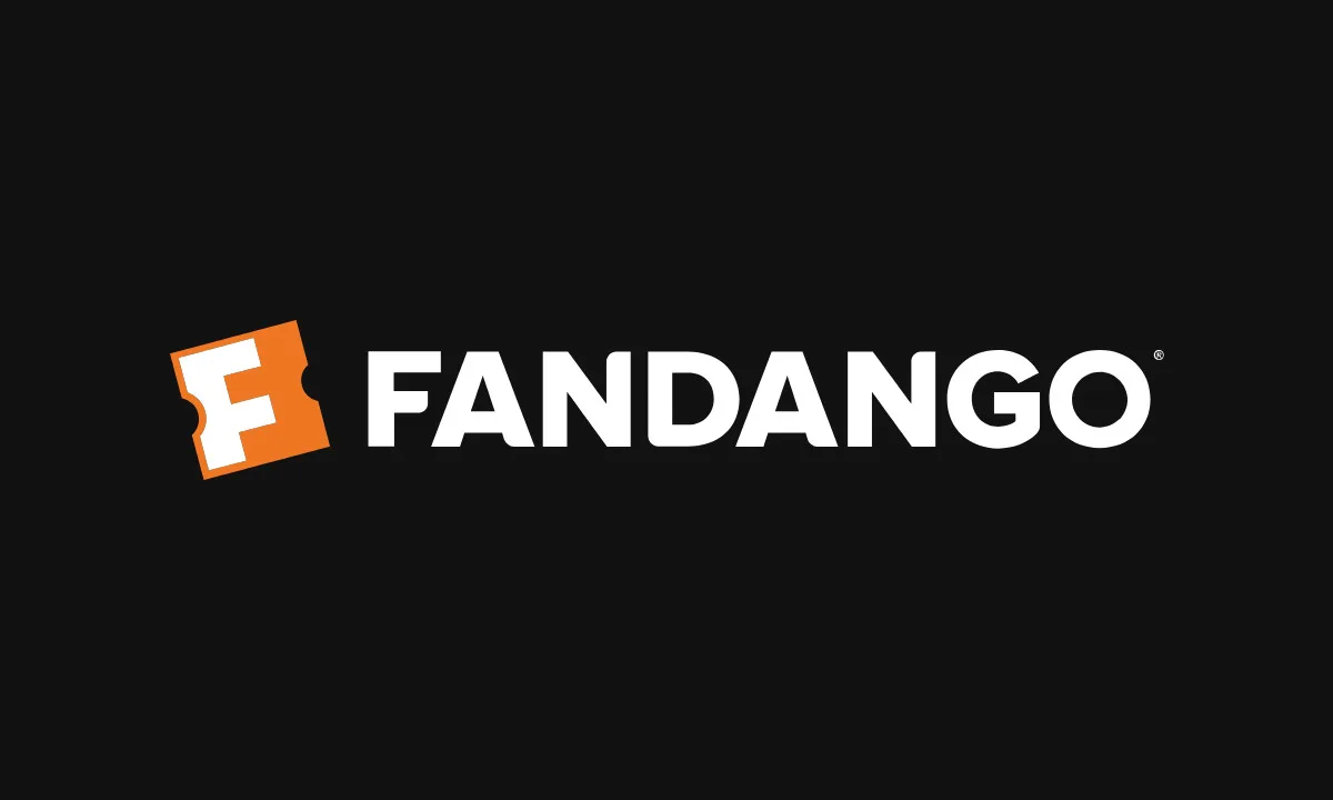 Fandango Logo The Fandango logo on a dark gray background.