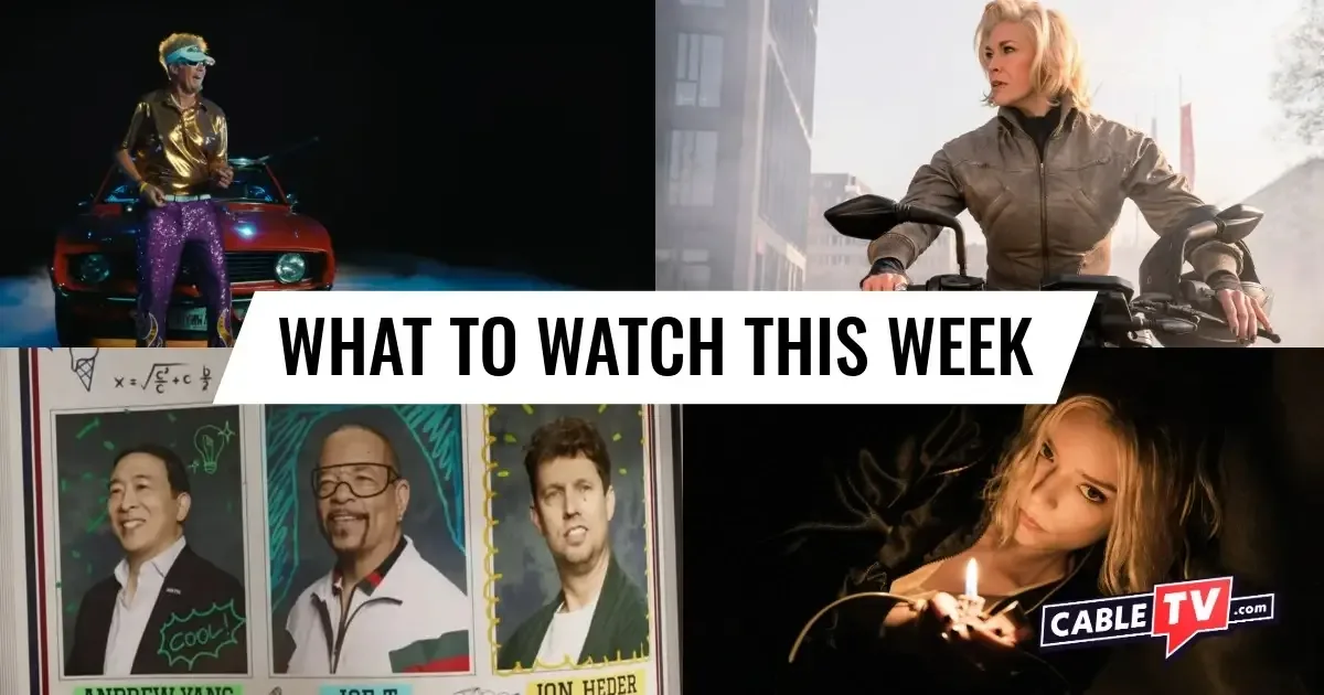 What to Watch This Week - July 13–19 A collage of images from "The Hawk," "Ride or Die," "Nation's Dumbest," and "Lucky," shows covered in CableTV.com’s What to Watch This Week column for July 13–19.
