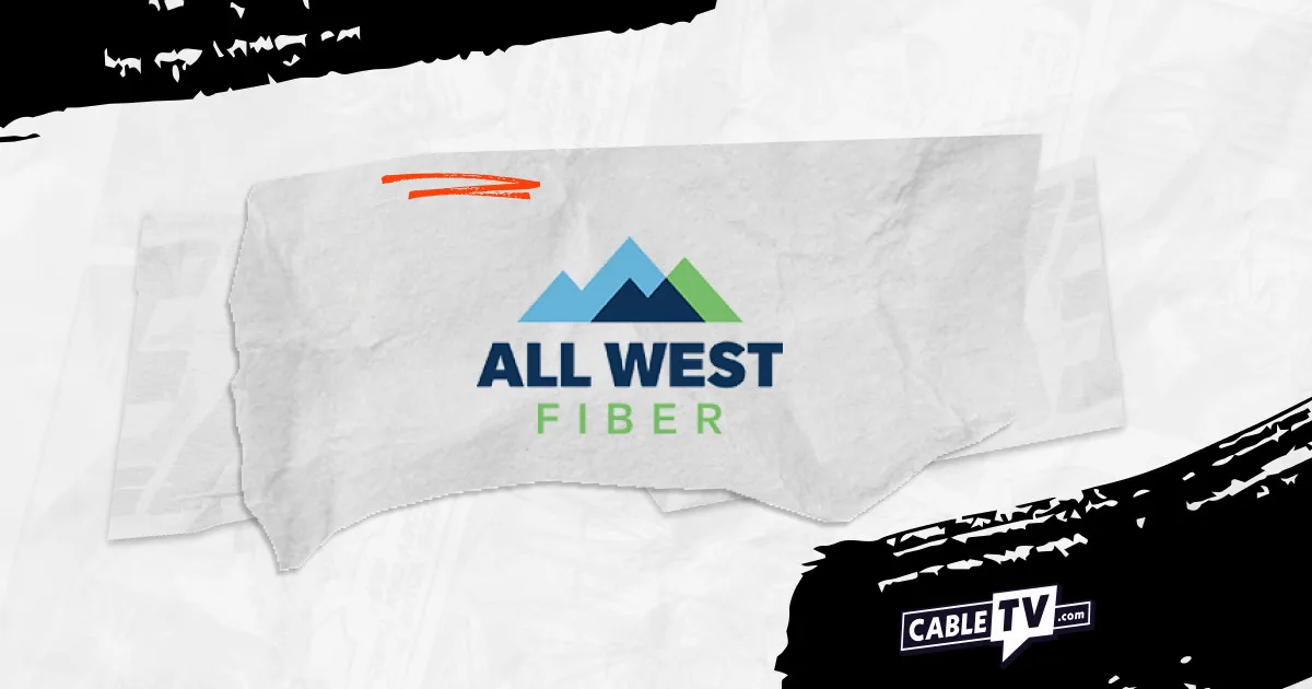 All West hero image Graphic with the CableTV.com and All West logos