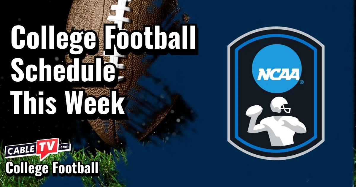CableTV.com's weekly college football TV schedule features kickoff times and channels for every game, plus our must-watch Game of the Week.