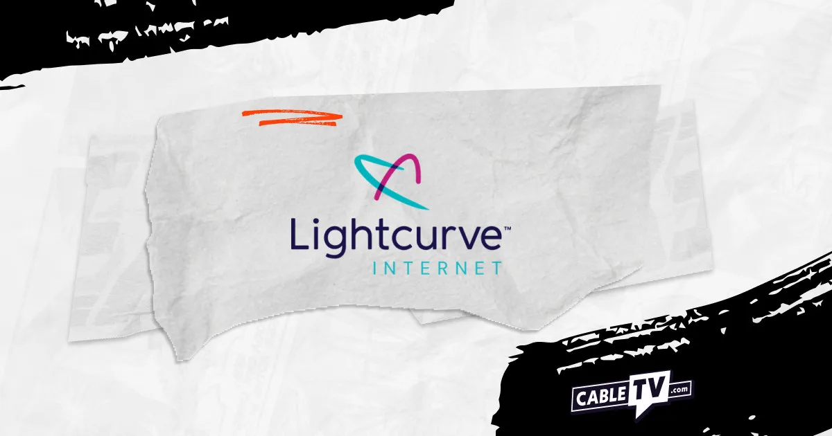 Graphic with the CableTV.com and Lightcurve logos