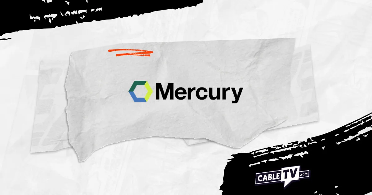 Graphic with the CableTV.com and Mercury Broadband logos