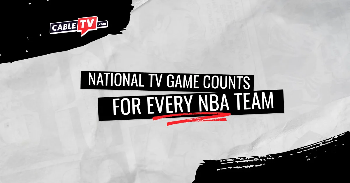 National TV Game Counts for Every NBA Team