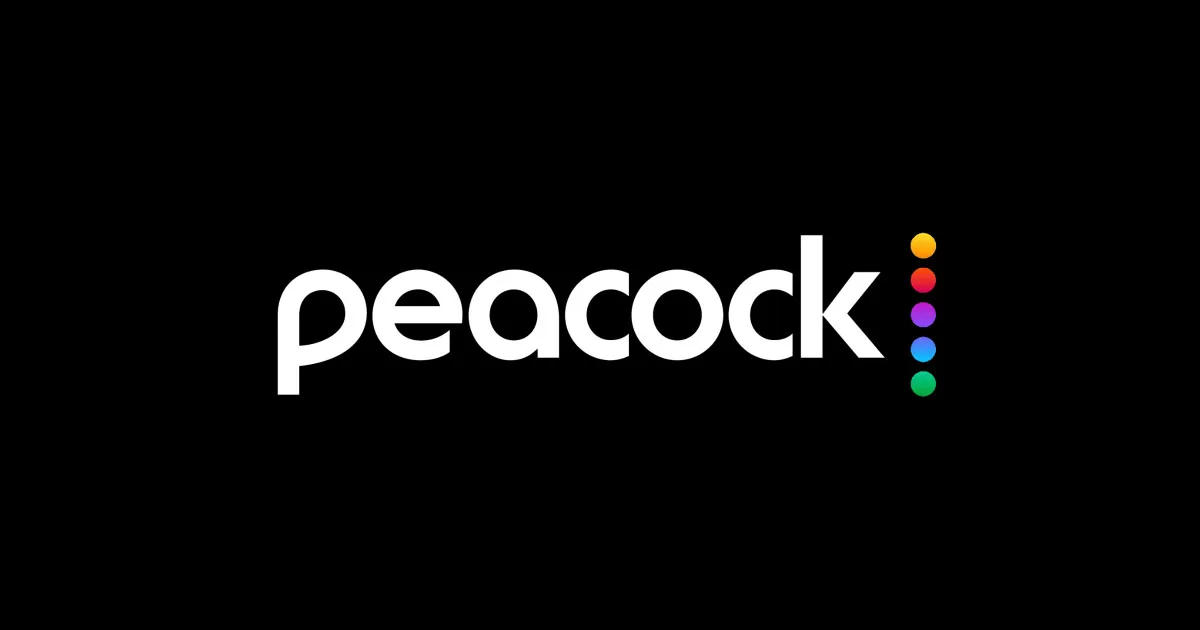 The Peacock logo.