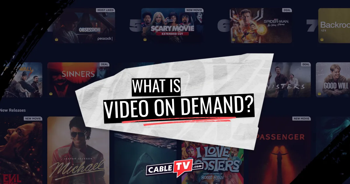 A screenshot of the Prime Video VOD page with text asking, "What Is Video On Demand?"