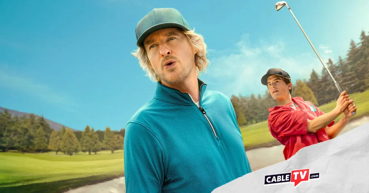 Owen Wilson and Peter Dager in a scene from 'Stick.'
