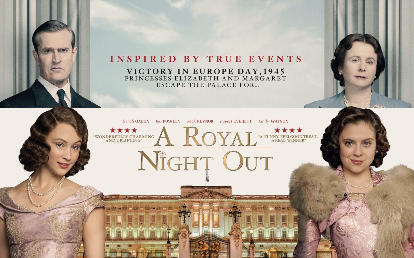 The official poster for the film "A Royal Night Out"