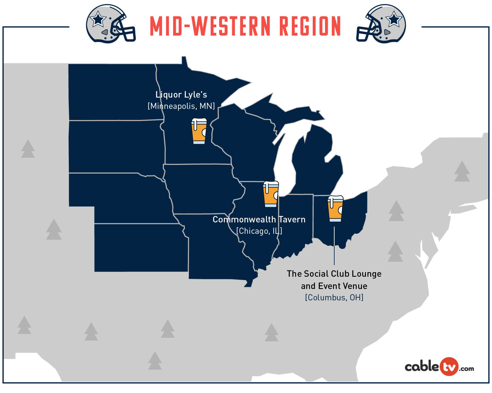 Best Cowboy Bars in the Midwest of the U S Map Locations