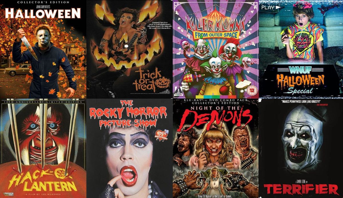 Collage of Halloween movie covers