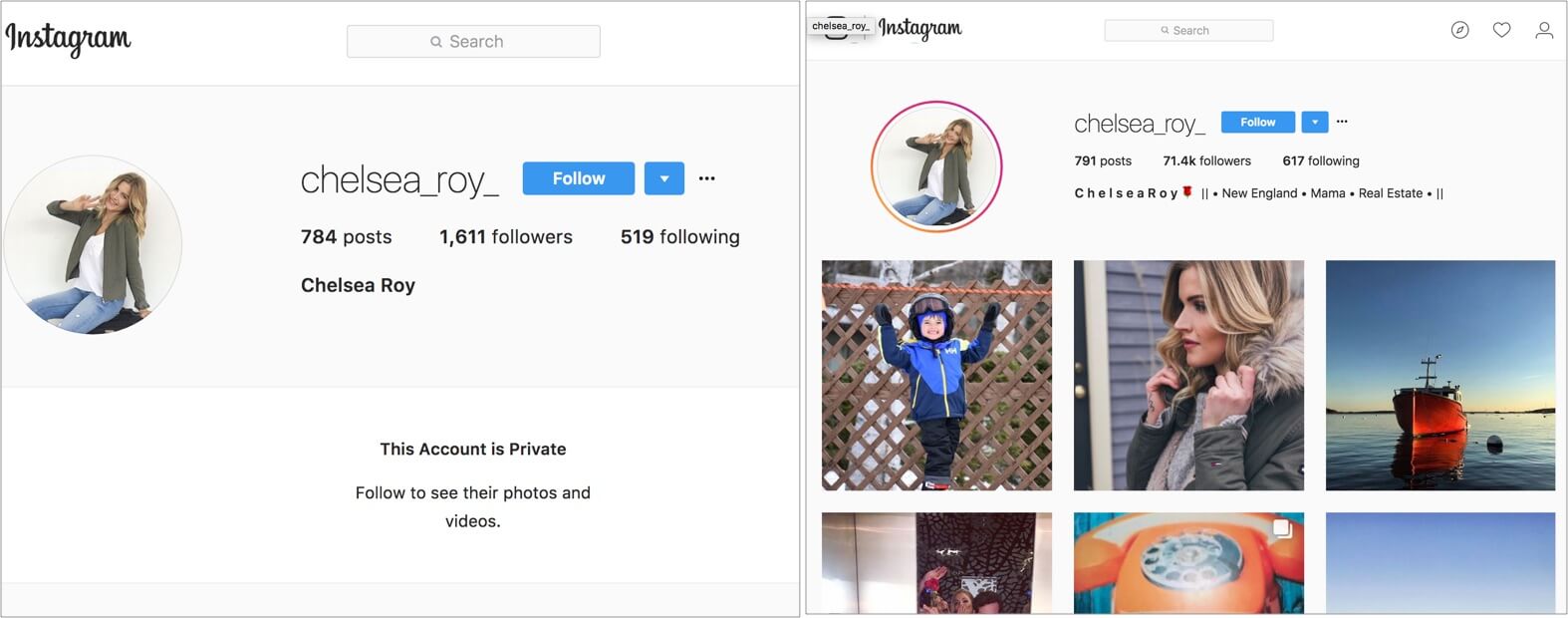 Chelsea Instagram Followers on The Bachelor