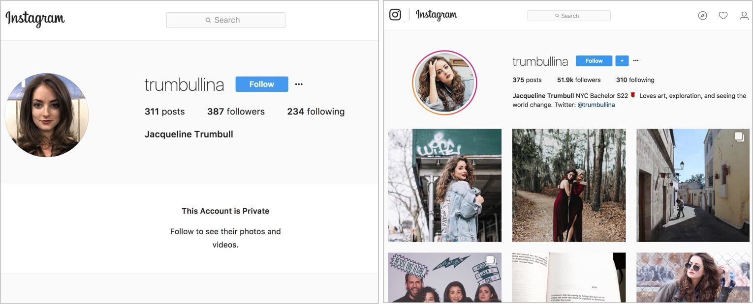 Jacqueline Instagram Followers from The Bachelor