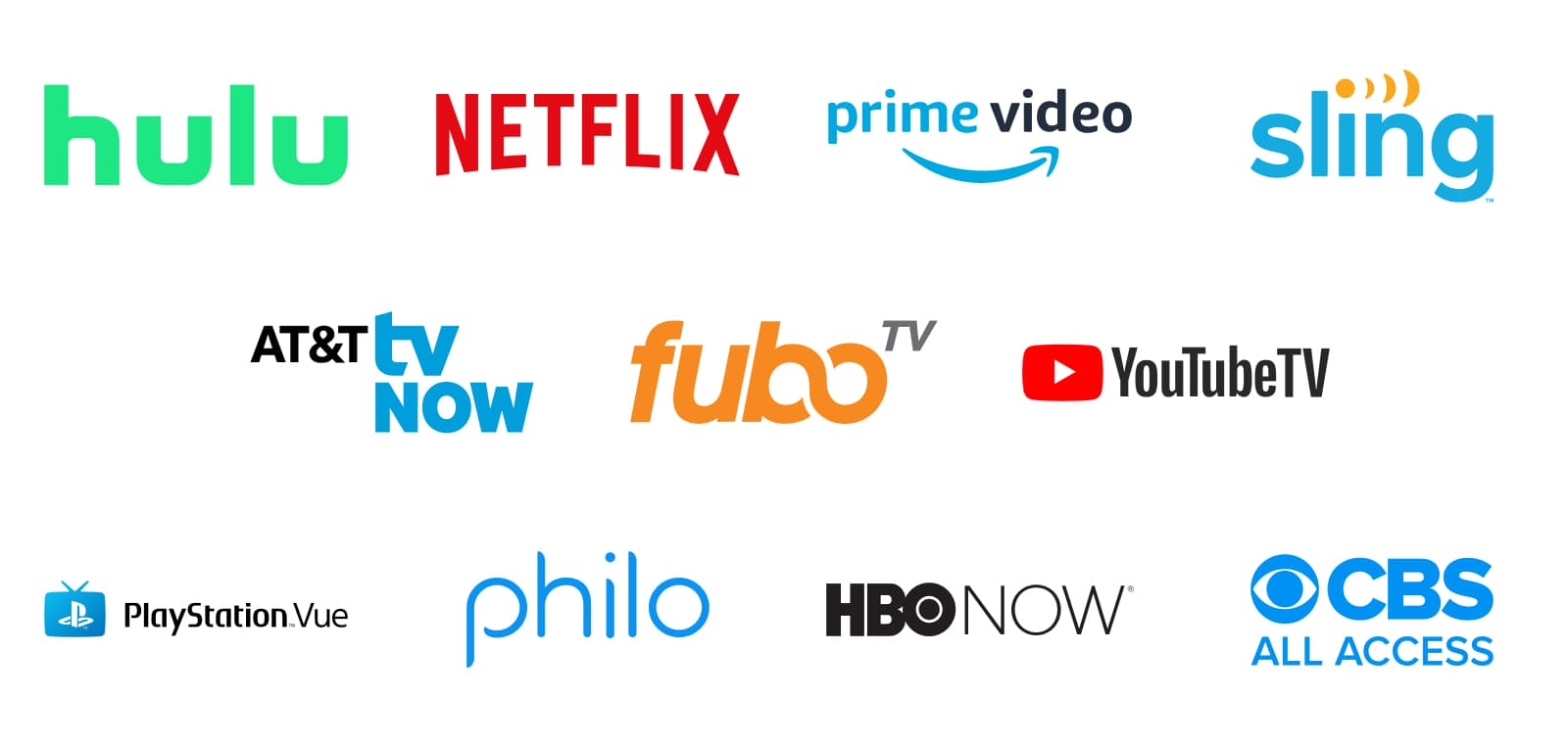 Streaming T V Provider Logos