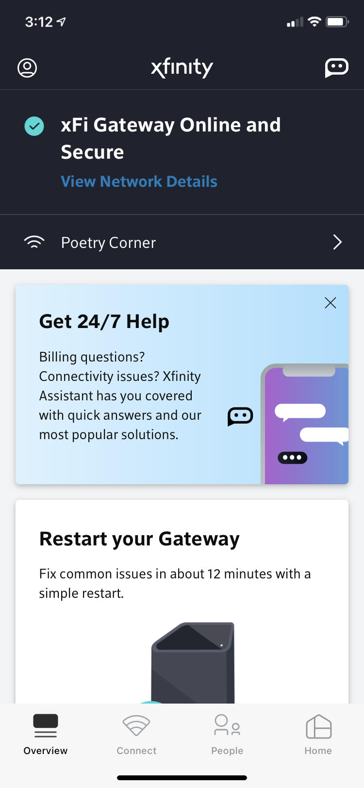 Xfinity App Screenshot