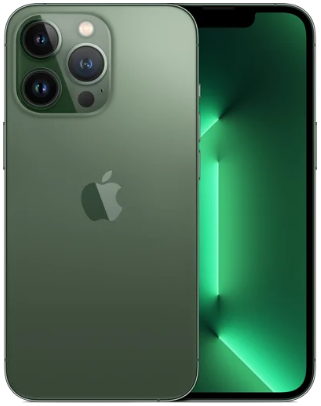 The iPhone 12 Pro Max in Alpine Green.